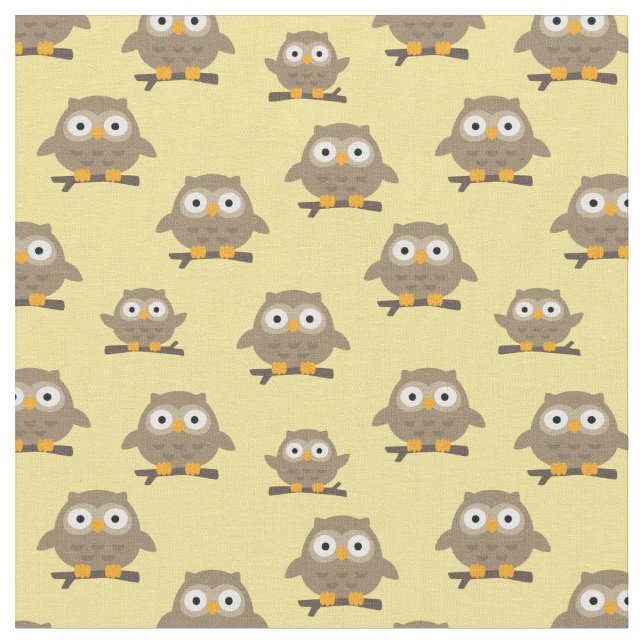 Owls Fabric (Close Up)
