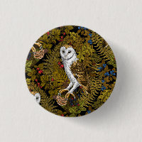 Owls, ferns, oak and berries 2