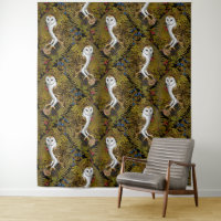 Owls, ferns, oak and berries 2