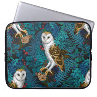 Owls, ferns, oak and berries 3