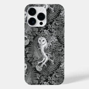 Owls, ferns, oak and berries 4 iPhone 14 pro max case