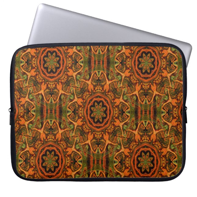 Owls & Flowers..... Laptop Sleeve (Front)