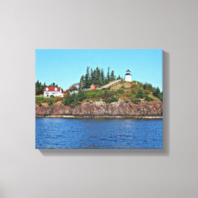 Owls Head Lighthouse, Maine Canvas Print (Front)