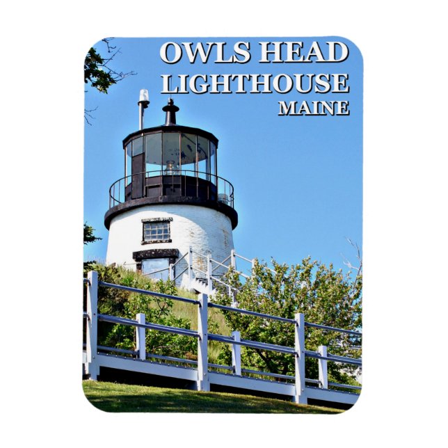 Owls Head Lighthouse, Maine Photo Magnet (Vertical)