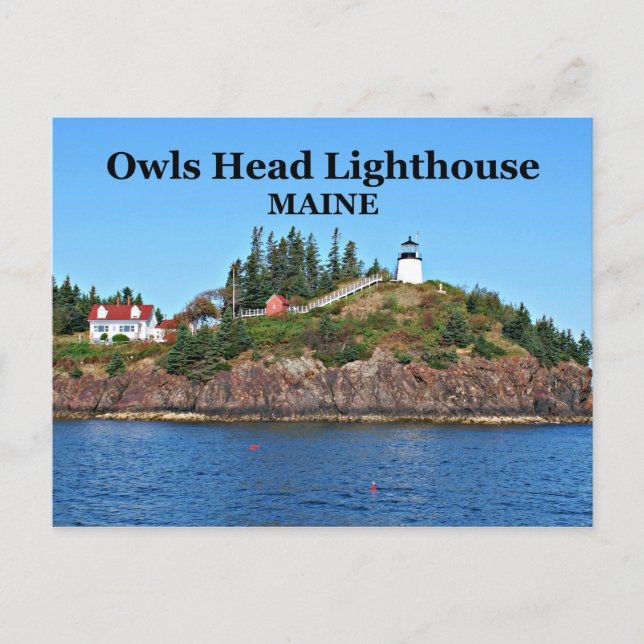 Owls Head Lighthouse, Maine Postcard (Front)