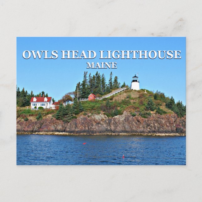 Owls Head Lighthouse, Maine Postcard (Front)