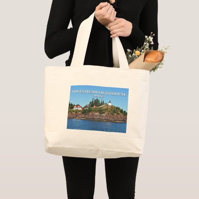 Owls Head Lighthouse, Maine Tote Bag (Front (Product))