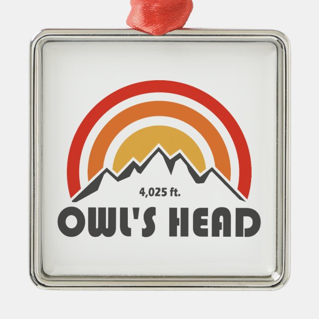 Owl's Head New Hampshire Metal Ornament (Front)