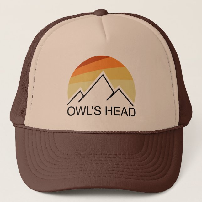 Owl's Head New Hampshire Retro Trucker Hat (Front)