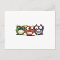 Owls Hoot See Speak Hear No Evil