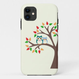 Owls in an all-season tree i Phone case