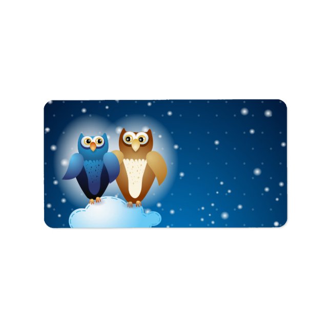 Owls in love, label (Front)