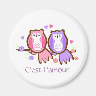 Owls in Love - Magnet