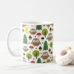 Owls In The Forest Coffee Mug