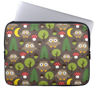 Owls In The Forest Laptop Sleeve