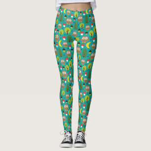 Owls In The Forest Leggings