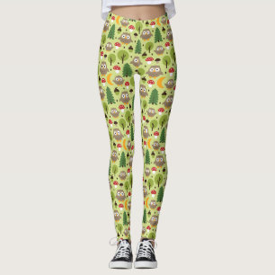 Owls In The Forest Leggings