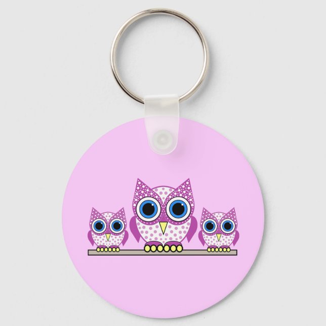 owls keychain (Front)