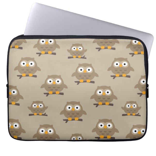 Owls Laptop Sleeve (Front)