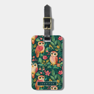 Owls Luggage Tags