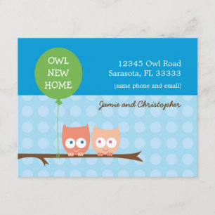 Owls Moving Card
