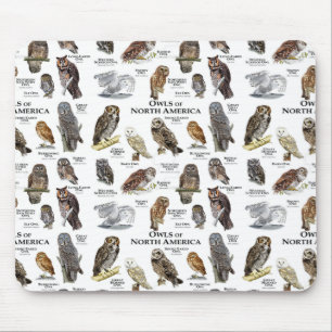 "OWL'S of North America" mouse pad