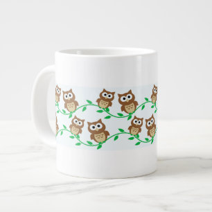 Owls Owls Owls Large Coffee Mug