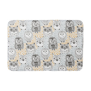 Owls Pattern bath mats