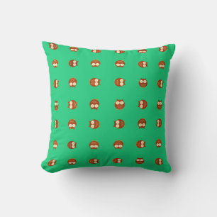 Owls,Pattern,cartoon Throw Pillow