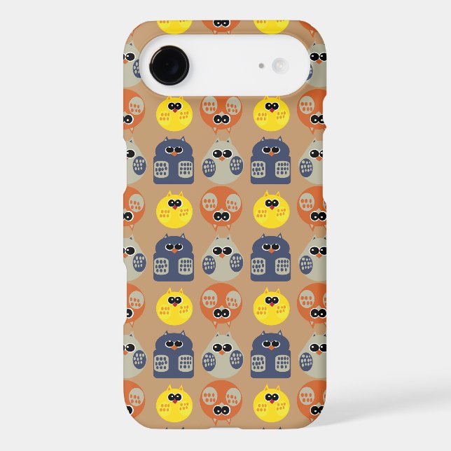 owls patterns Case-Mate iPhone case (Back)