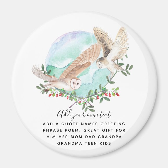 OWLS Personalized Magnet (Front)