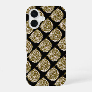 Owls repeating all over iPhone 16 case