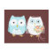 Owls Wedding Bride and Groom Cute Newlywed Couple