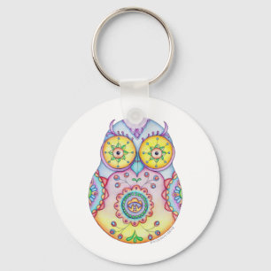 'Owlushka' Bright Eyes Keychain