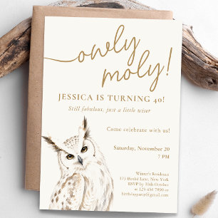 Owly Moly Birthday Celebration Invitation