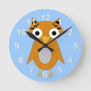 Owly The Owl Round Clock
