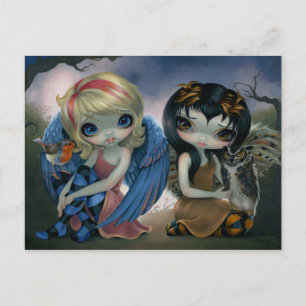 "Owlyn and Robyn" Postcard