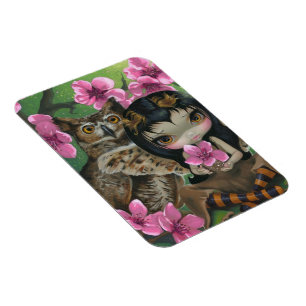 "Owlyn au printemps" Flex Magnet