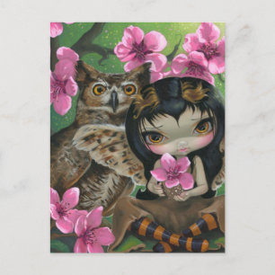 "Owlyn in the Springtime" Postcard