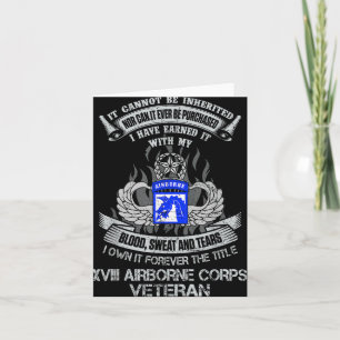 Own Forever The Title 18th Airborne Corps Us Veter Card