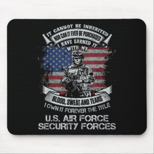 Own Forever The Title Air Force Security Forces Mouse Pad