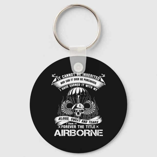 Own-it Forever The Title Airborne Army Ranger Vete Keychain (Front)