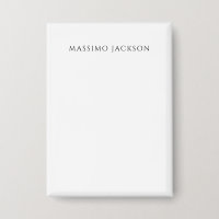 Own Name Calligraphy Chic Plain Simple Black White