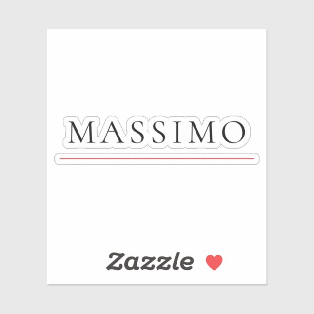 Own Name Decorative Chic Plain Simple Black White (Sheet)