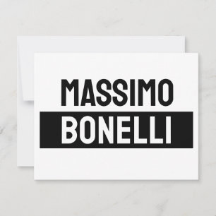 Own Name Minimalist Modern Plain Black White Card