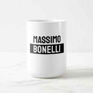 Own Name Minimalist Modern Plain Black White Coffee Mug