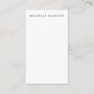 Own Name Mode Trendy Minimalist Professional Plain Enclosure Card