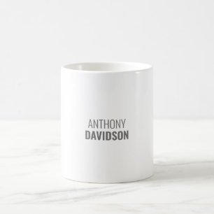 Own Name Modern Minimalist Elegant Professional Coffee Mug