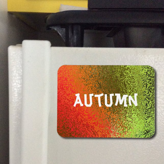 Own Name Shades of Orange & Green Premium Magnet (Own Name Shades of Orange & Green Premium Magnet)