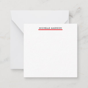 Own Name Trendy Minimalist Professional Plain Card
